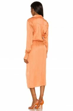 Promo 🔔 Song Of Style Thea Midi 👗 Dress In Peach ⌛ -Song of Style Sales Shop SOSR WD164 V3