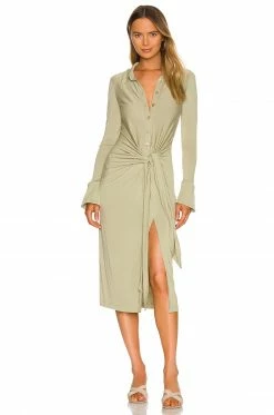 Best Sale 🥰 Song Of Style Espen Midi 👗 Dress In Sage Green 🥰