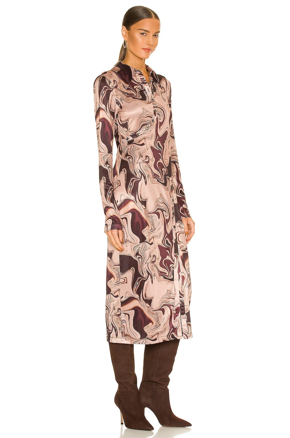 Best deal โ๏ธ Song Of Style Rommie Midi ๐ Dress In Brown Marble ๐ฏ 4 Best deal โ๏ธ Song Of Style Rommie Midi ๐ Dress In Brown Marble ๐ฏ - Image 2