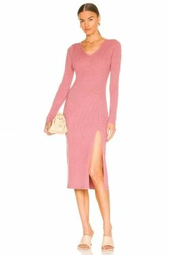 Promo ๐ Song Of Style Laire Knit ๐ Dress In Raspberry ๐ฏ