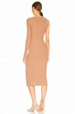 Deals 🥰 Song Of Style Landon Cut Out Midi 👗 Dress In Mocha 👍 -Song of Style Sales Shop SOSR WD186 V3