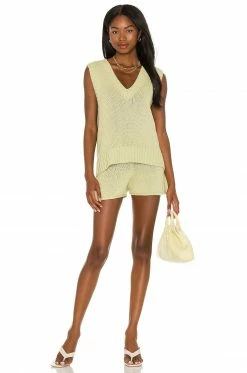 Buy 😀 Song Of Style Domino Knit Short In Matcha Green 🎁 -Song of Style Sales Shop SOSR WF28 V4