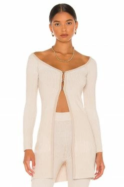 Deals ๐ฏ Song Of Style Elyse Cardigan In Tonal Mixed Rib โจ