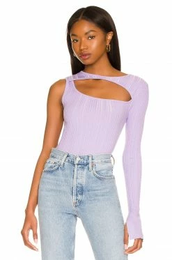 Best reviews of ๐ Song Of Style Landon Cut Out Sweater In Lilac ๐
