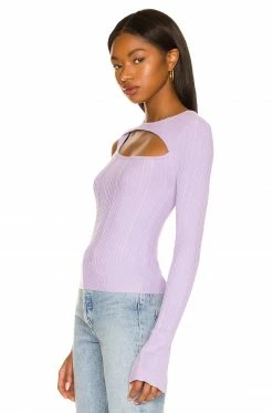 Best reviews of 🔔 Song Of Style Landon Cut Out Sweater In Lilac 🎉 -Song of Style Sales Shop SOSR WK66 V3
