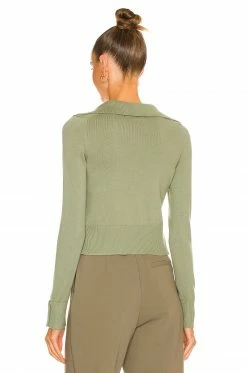 New 🌟 Song Of Style Alayna Collared Sweater In Sage Green ⌛ -Song of Style Sales Shop SOSR WK67 V3