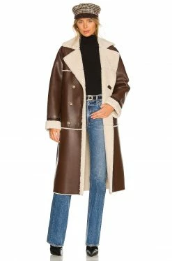 New 🎁 Song Of Style Farrah 🧥 Coat In Brown 😉