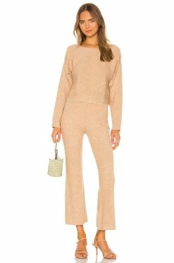 Cheap 💯 Song Of Style Rooney Knit Pants In Oatmeal ⭐ -Song of Style Sales Shop SOSR WP27 V4