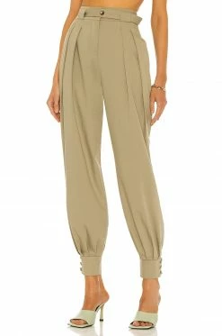 Budget 👏 Song Of Style Mika Pant In Sage In Sage Green ⌛