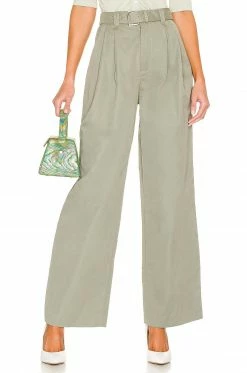 Brand new ๐ Song Of Style Ellerie Trouser In Khaki Green ๐งจ