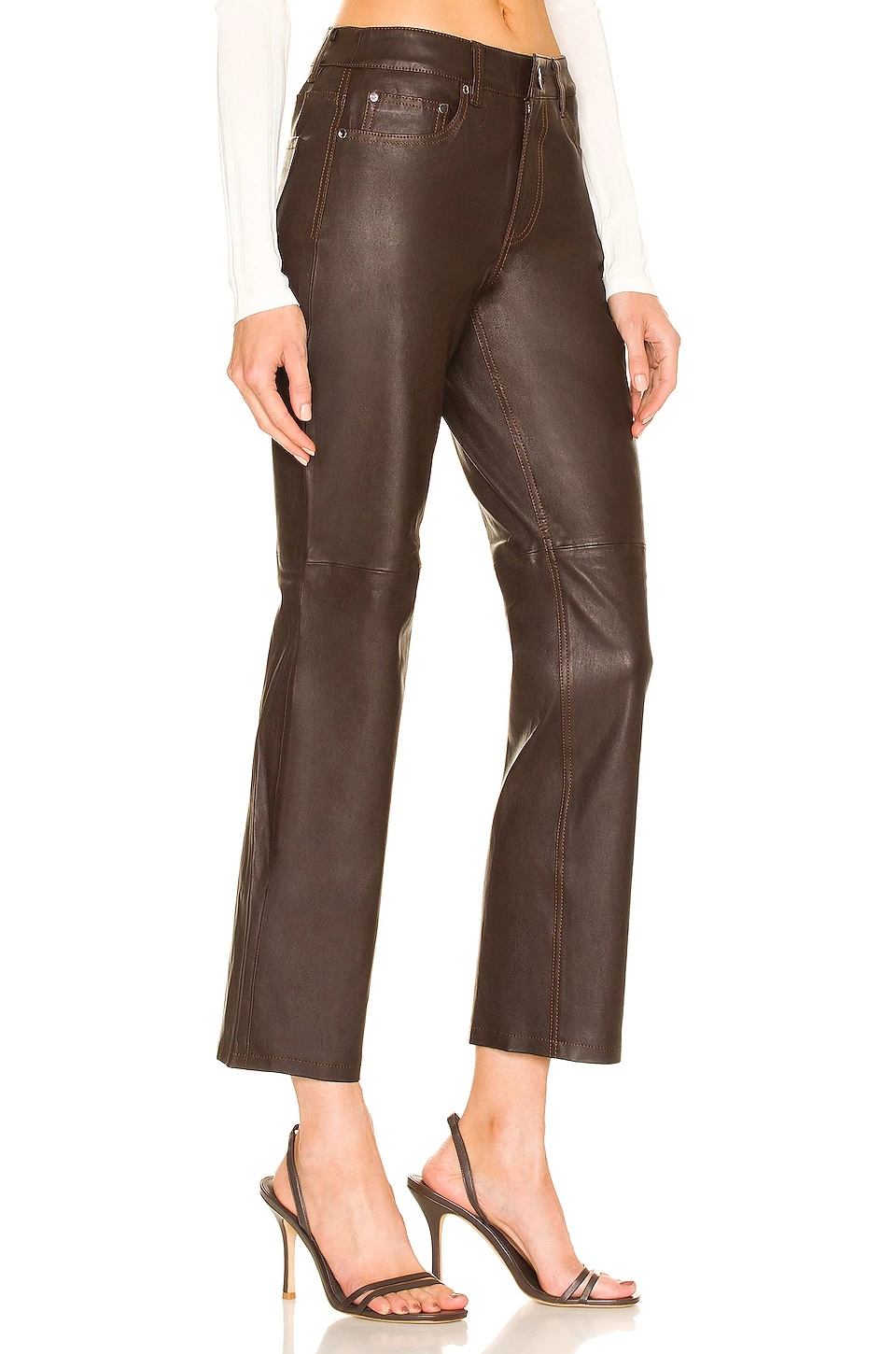 Budget 🛒 Song Of Style Lizz Leather Pant In Brown 😉 2 Budget 🛒 Song Of Style Lizz Leather Pant In Brown 😉 - Image 2