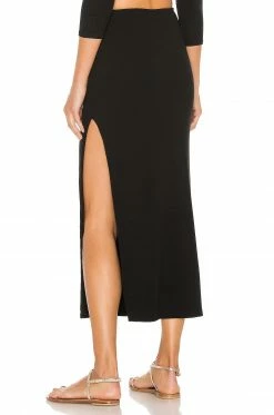 New 💯 Song Of Style Eileen Midi 👗 Skirt In Black 👍 -Song of Style Sales Shop SOSR WQ39 V3