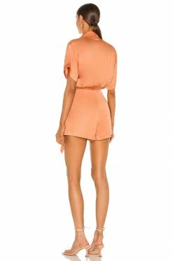 Hot Sale 🌟 Song Of Style Hannah Romper In Peach 🎁 -Song of Style Sales Shop SOSR WR5 V3