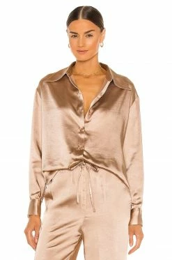 Promo 🔔 Song Of Style Chloe Top In Champagne 🧨