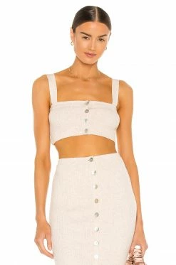 Outlet 🎉 Song Of Style Bailey Knit Top In Oatmeal 🤩