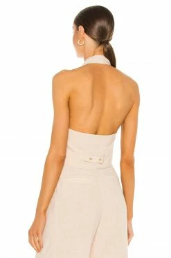 Deals 💯 Song Of Style Dallon Vest Top In Beige 🧨 -Song of Style Sales Shop SOSR WS131 V3