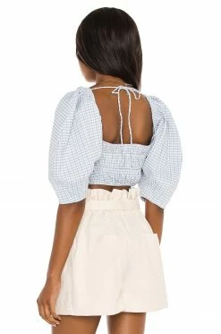 Budget 🛒 Song Of Style Cassia Top In Blue & White 😍 -Song of Style Sales Shop SOSR WS135 V3