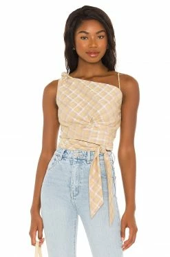 Best reviews of 🥰 Song Of Style Mira Crop Top In Yellow Plaid 🌟