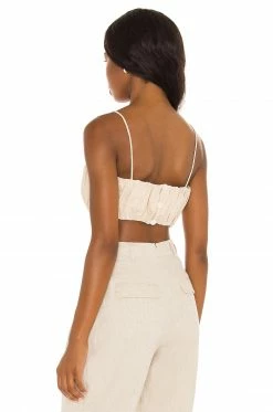 Cheap ❤️ Song Of Style James Crop Top In Khaki 😀 -Song of Style Sales Shop SOSR WS144 V3