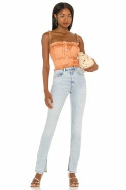 Hot Sale ⭐ Song Of Style Layla Cami In Peach 🧨 -Song of Style Sales Shop SOSR WS149 V4