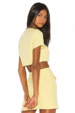 Discount 👍 Song Of Style Gala Top In Citrus Yellow 🛒 -Song of Style Sales Shop SOSR WS14 V3