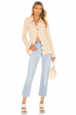 Discount ✨ Song Of Style Nicola Top In Beige ✨ -Song of Style Sales Shop SOSR WS154 V4