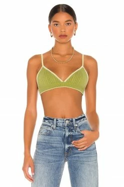 Wholesale ❤️ Song Of Style Sutton Knit Bra In Matcha Green 🎁