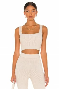 Discount 🧨 Song Of Style Elyse Top In Tonal Mixed Rib ⌛