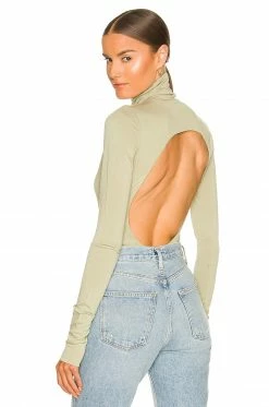 New ⌛ Song Of Style Piper Bodysuit In Sage Green 🤩