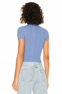 Top 10 😍 Song Of Style Kylin Short Sleeve Sweater In Ocean Blue 👍 8 Top 10 😍 Song Of Style Kylin Short Sleeve Sweater In Ocean Blue 👍 -Song of Style Sales Shop SOSR WS178 V3