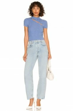 Top 10 😍 Song Of Style Kylin Short Sleeve Sweater In Ocean Blue 👍 9 Top 10 😍 Song Of Style Kylin Short Sleeve Sweater In Ocean Blue 👍 -Song of Style Sales Shop SOSR WS178 V4