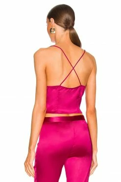 Deals 🎉 Song Of Style Aislin Cami In Fuchsia Pink 😀 -Song of Style Sales Shop SOSR WS181 V3